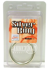 Silver Cock Ring Medium