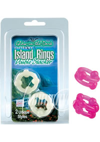 Island Rings Double Stack Pink
