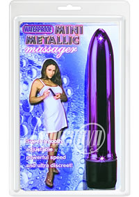 Mini Metallic Massager-Purple