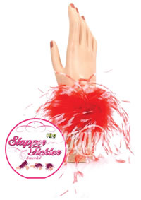 Slapper Tickler Bracelet - Red/wh Flirt