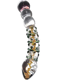 Stacked Nubbed Flower Glass
