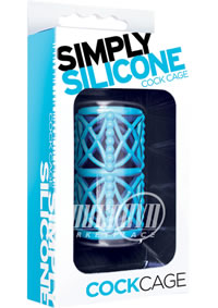 Simply Silicone Cock Cage Sky Blue