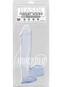 Basix 12 Mega Dildo Clear