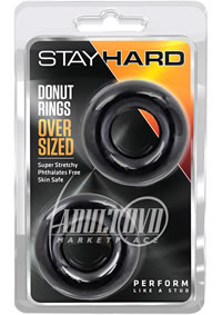 Stay Hard Donut Rings Oversized