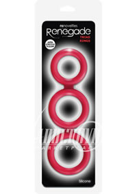 Renegade Triad Cock Ring Red