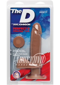 The Perfect D Vibrating 6 Inch Caramel