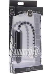 Ms Dark Rod Vibrating Beaded Silic Sound