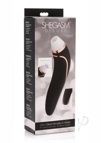 Inmi Shegasm Deluxe 2 In 1 Clitoral Blk