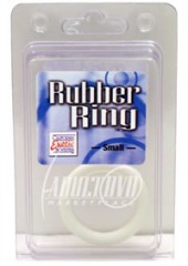Rubber Cock Ring White Small
