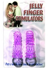 Jelly Finger Stimulators-Purpl